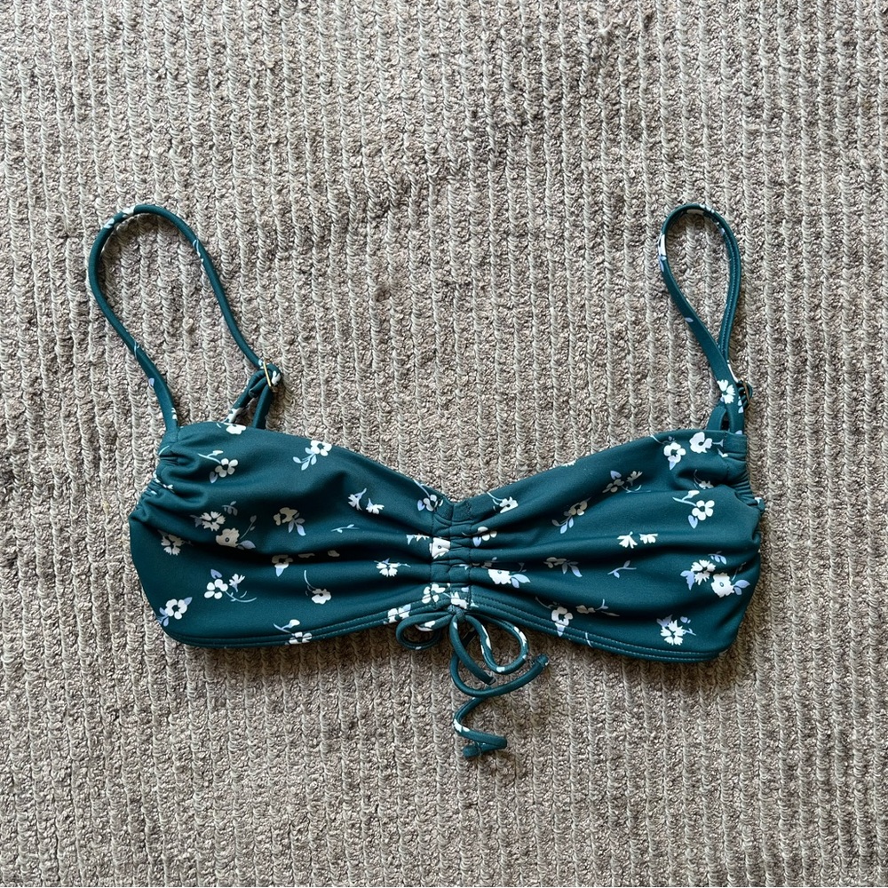 Floral bikini top